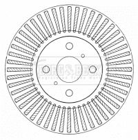 BORG & BECK Тормозной диск BBD4560